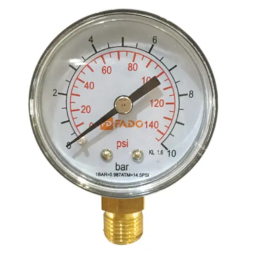 Манометр FADO вертикальний Д50 1/4" 10 бар