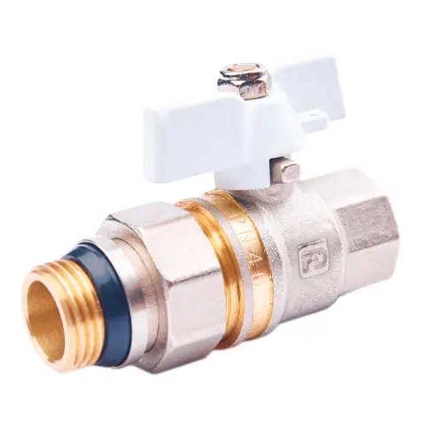 Кран кульовий зі згоном FADO New PN40 15 1/2" White - Зображення 1